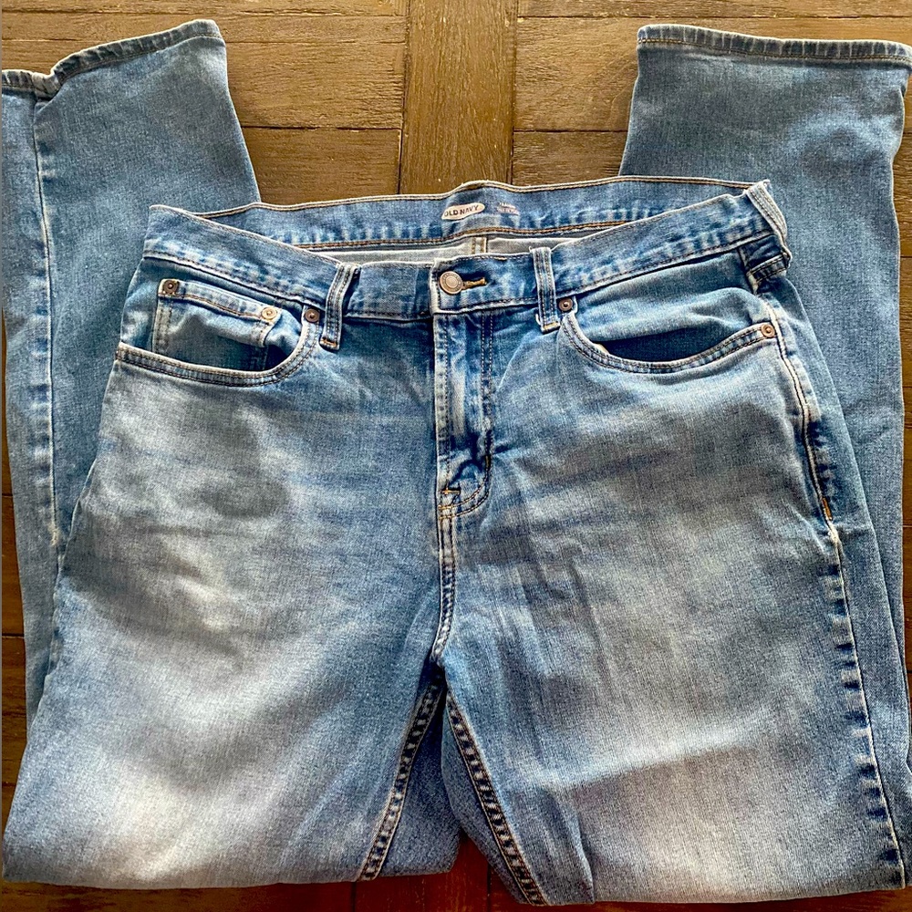 Old Navy Men’s Built-in Flex Straight Leg Jeans (34x30)